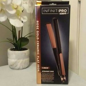 InfinitiPro Conair Rose Gold Ceramic Flat Iron